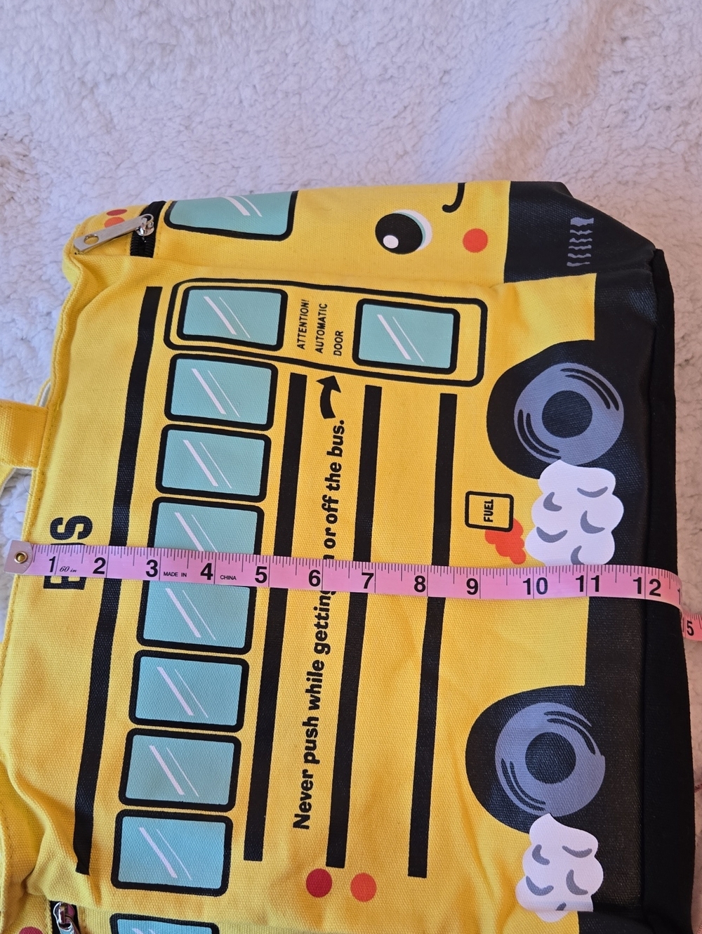 Insulated School Bus Tote or Lunch Bag - Picture 9 of 10